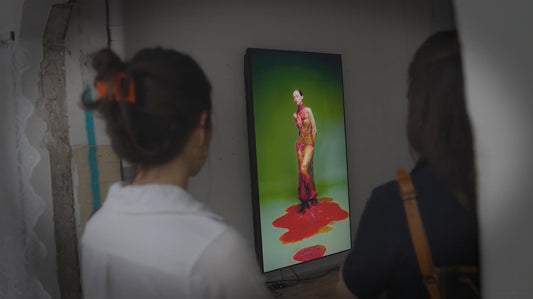 LED wall exhibition AI and Digital Fashion ARTISTS