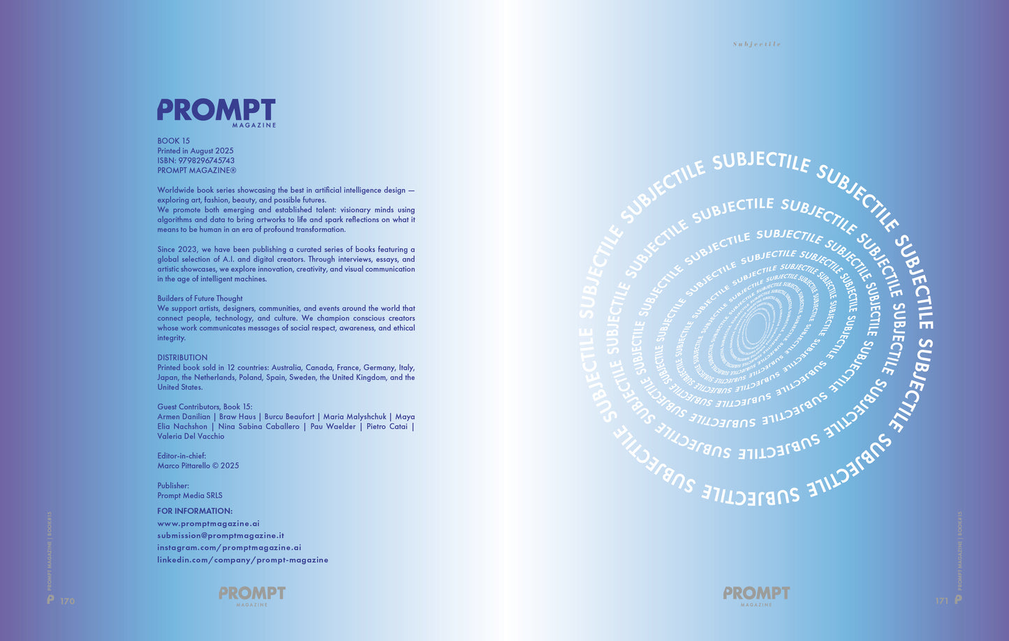 Prompt Magazine 15: Subjectile